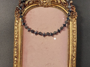 Chocker de Larvikita y hematita