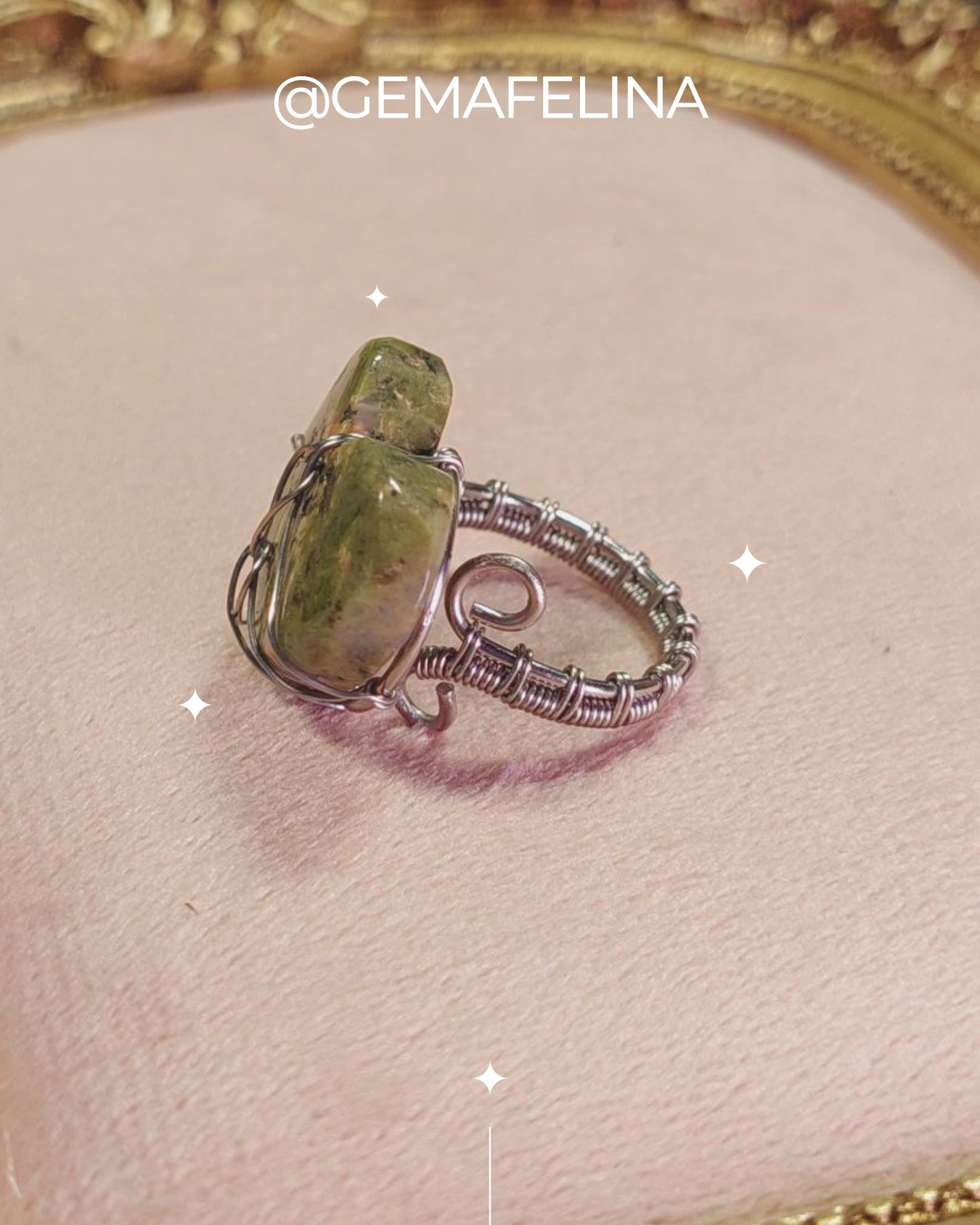 Anillo Corazón de Unakita - Detalles