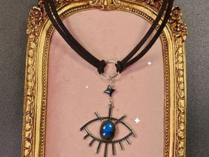 Choker con ojo de labradorita