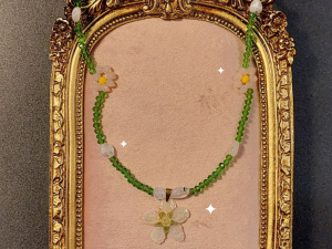 Collar de Flor de durazno